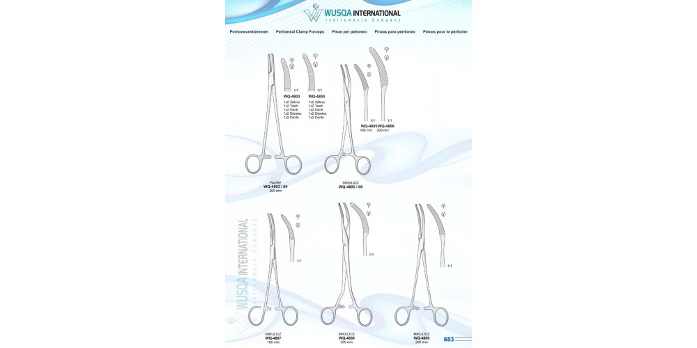 Peritoneal Clamp Forceps